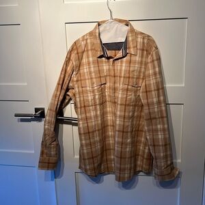 Corduroy winter plaid brown brown shirt